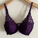 Victoria's Secret ‎ Body by Victoria Unlined Demi Bra  Plum 34D Photo 0