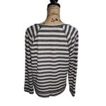 Ellen Tracy Company Striped Rhinestone Sweatshirt Pullover Top XL Photo 5