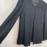 Vintage 90's Marina Beaded Silk Dress Jacket Blazer Size Small Black Photo 2