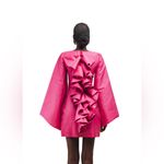 Oríré Women's Pink Dayar Ruffle Long Sleeve Satin Cocktail Dress, Size 2,$545 Photo 1