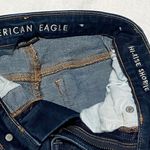American Eagle  High Rise Shortie Dark Wash Distressed Denim Shorts Size 0 Blue Photo 4