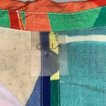 Calia by Carrie Calia Size XL Colorful Abstract Print Long Sleeve Button Down Tunic Shirt Top Photo 4