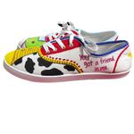 Custom Hand Painted Toy Story Inspired Canvas Sneakers Woody Buzz Women's Size 9 White Photo 2