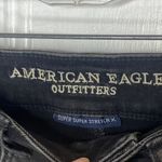 American Eagle  Black Hi-Rise Cut-Off Shorts Super Super Stretch Sz 2 Lace Detail Photo 6