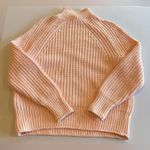J.Crew  Women’s Woven‎ Knit Pale Pink Long Sleeve Turtleneck Sweater Size XS Photo 3