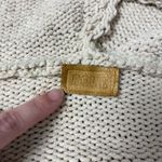 POL Hooded Distressed Sweater Womens Size M Cream Grunge Boho Photo 1