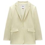 ZARA  Satin Oversized Blazer Jacket w/ Flap Pockets Size XS NEW Photo 13