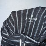 Athleta Athletic Pullover Black and White Striped Photo 6