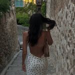 ZARA  Elegant Polka Dot satin effect  Slip maxi Dress Photo 4