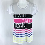 Energie Womens Top T Shirt I Will Cause I Can XS Photo 0