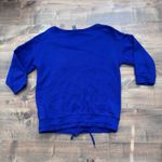 Ralph Lauren LAUREN  American USA Flag Knit 3/4 Sleeve Blue Sweater Women’s Small Photo 1