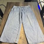 Simple Society  Light Blue Wide Leg Jeans Photo 0