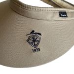 Imperial Sports Khaki Visor Hat Tan & Navy Blue Embroidered Photo 1