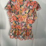 Lost + Wander  Women's Floral Bliss Ruffle Blouse Size Small NWT Photo 4