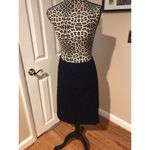 Talbots  Woman Navy Blue Eyelet Skirt Women's 16 100% Cotton Zip At Back G2 Photo 1