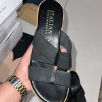 Italian Shoemakers  Black Slide Sandals size 8.5 Photo 4