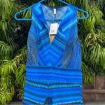 Gottex Venice Maxi Dress Cover Up NWT Sz S Blue Photo 4