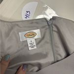 Talbots  Dress Size 4 Gray Sheath Evening Gown Beaded Mother Bride Groom Long Photo 6