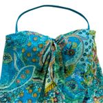 Ralph Lauren Lauren  Blue Paisley Flyaway Bandeau One Piece Swimsuit Size 4 Photo 2