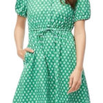 J.Crew  Short Sleeve‎ Collared Mini Button Up Shirt Dress Kelly Green Size 6 Photo 0