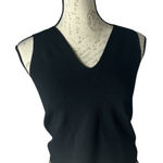 Diane Von Furstenberg  Black Cropped Tank Top‎ Thick Size Small Photo 0