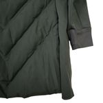 BCBGeneration Womens S Mixed Media Hooded Quilted Jacket in Loden NEW Photo 7