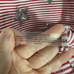 Onque Red Striped Sequin Stars Nautical Americana Top Photo 5
