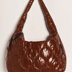 Free People  Movement Surplus Shine Carryall Bag Purse Nutshell Brown NWT New Photo 0