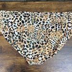 Mynah Size 24W High Cut Bikini Brief Bottom Animal Print Cougar Tiger Le… Black Photo 1