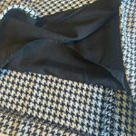 Nicole Miller EVIE HOUNDSTOOTH FAUX WRAP ASYMMETRICAL SKIRT Size 14‎ Black White Tweed Preppy Photo 15