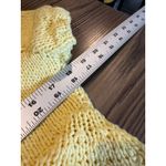 Handmade Yellow Knit Bolero Cardigan Asymmetrical Artsy Cottagecore Sweater Size M Photo 7
