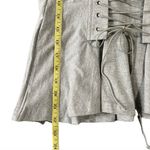 Flam Mode Paris Gray Corset Front Tie Shirt Size Medium/Large Photo 7