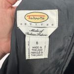 Talbots Pencil Skirt Petite 6 Black Geometric Quiet Luxury Preppy Office Wool Photo 4