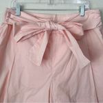 J.Crew NWOT Tiewaist Cotton Poplin Pink Shorts Photo 2