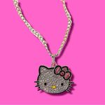 Hello Kitty  ✨ rhinestone bling necklace with box and gift bag Photo 1