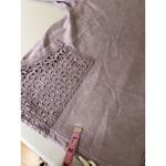 Jane and Delancey  Hooded Sweatshirt Size Medium‎ Lilac Lavender Eyelet Pockets Photo 2