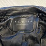 Bagatelle cropped black leather motorcycle jacket Photo 2