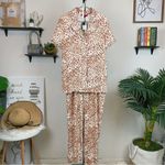 n:philanthropy  Niami Top & Jogger Camel Animal Smudge Photo 1