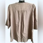 Andree by Unit  Womens Small Embroidered Floral Boho Peasant Top Blush Photo 2