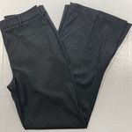 & Other Stories New Split Hem Wool Blend Pinstripe Pants Black Size 6 Photo 10