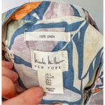 Nicole Miller  Tropical Flower Print Linen Dress Photo 2