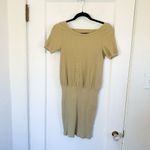 Free People Beach | Happy Hour Ribbed Stretch Mini Dress in Tan / Olive XSmall Photo 2