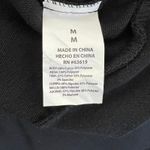 Bebe SPORT Black Jacket Sz M Hoodie Zip Up Logo Jersey White Stripe Photo 7