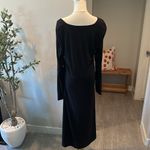 Vince  Modal Jersey Black Midi Dress New! Photo 6