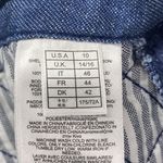 Brooks Brothers  Red Fleece skirt‎ Womens 10 Quilted Denim side zip Photo 8