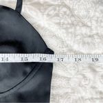 Wild Fable  Bra Cup Satin Slip Dress in Black Medium NWT Photo 10