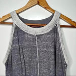 525 America  Blue Linen Blend Sleeveless Tunic Size Medium Photo 4