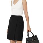 J.Crew 𝅺nwt  black suiting wrap skirt sz 0 Photo 1