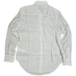 J.Crew  Textured drapey button-up shirt White Black Stripe XS NWT‎ Photo 1