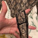 AQUA Mockneck snakeskin mesh bodysuit Photo 2